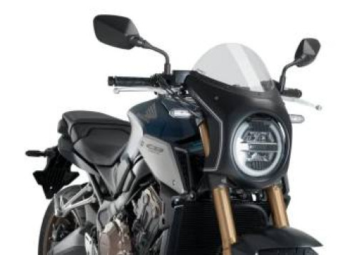 Windscreen Retro Semi Faring Black (CB650R E-Cluth 2024-2025)