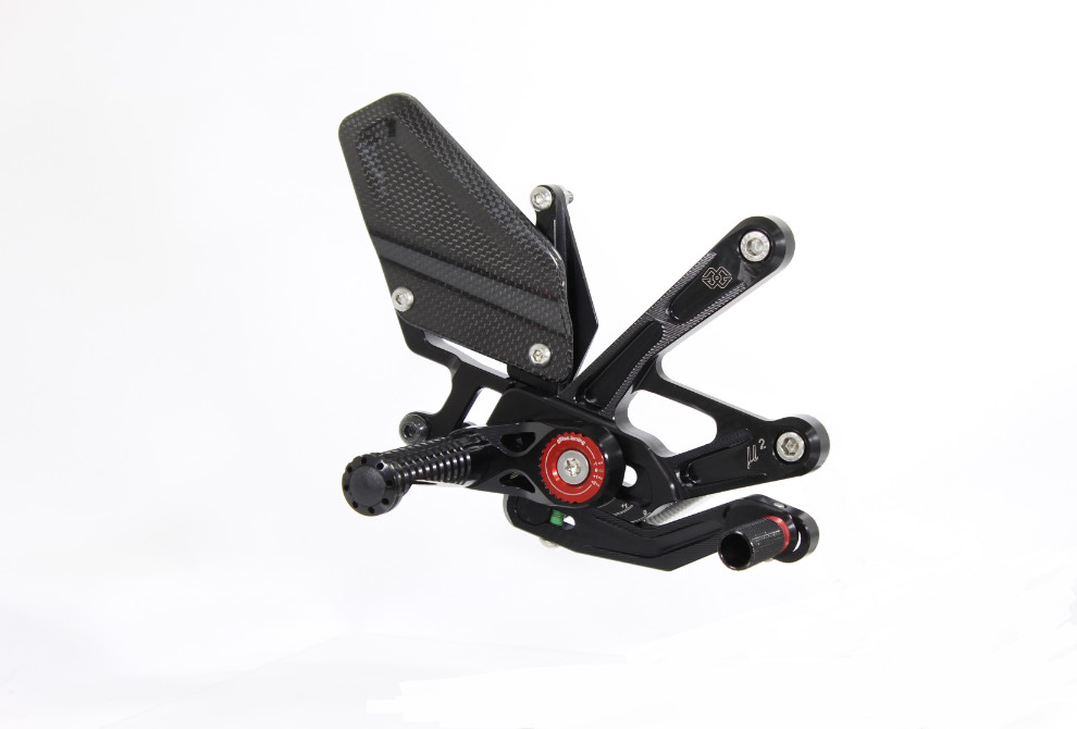 MUE2 Adjustable Rearset - Black