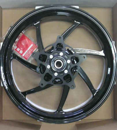 7 Spokes Wheel with Sprocket - Black